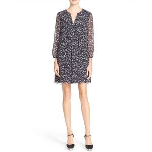DVF Diane Von Furstenberg Purple & Black Silk Aria Dress Size 2